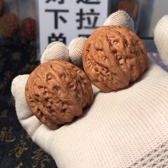 文玩核桃把件铁锤39mm