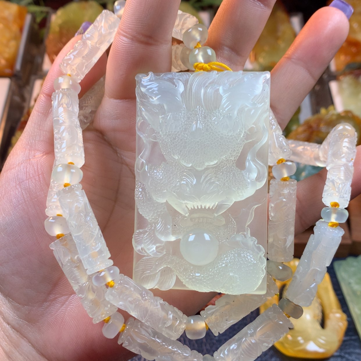 【闪购商品】蛇纹石玉颈饰未镶嵌