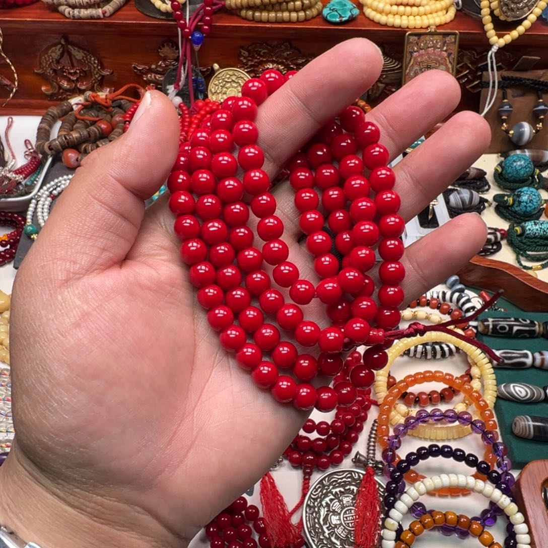 成品琉璃8毫米五明学院怀业珠