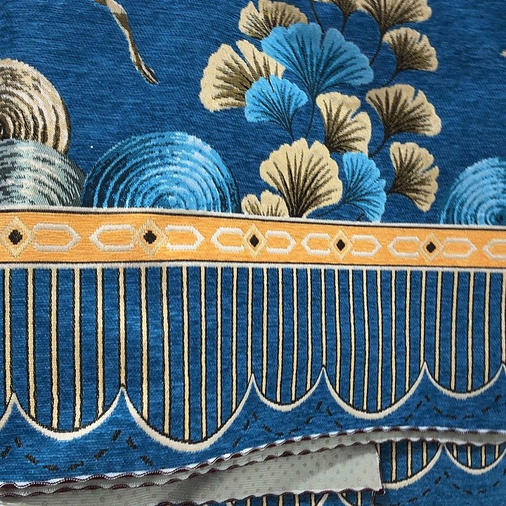 ღ***❀雪尼尔05蓝色1米宽90.180 210