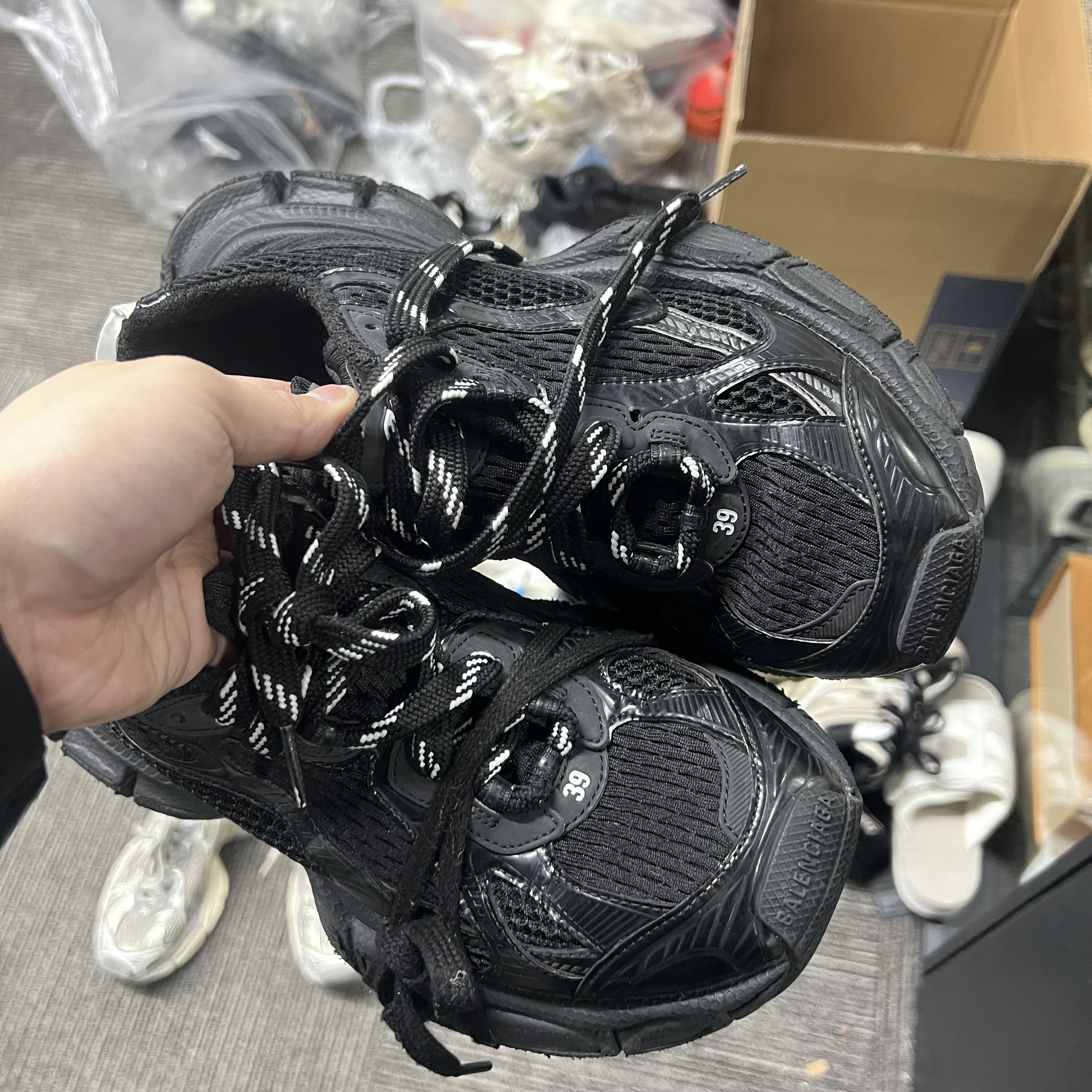 99新 Balenciaga/巴黎世家 巴黎世家 3xl 黑色 39码 鞋