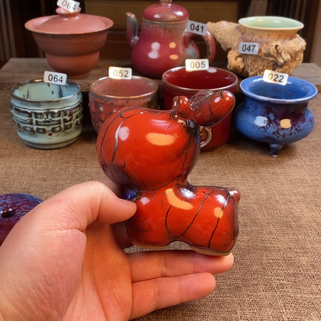 摆件钧瓷摆件材料