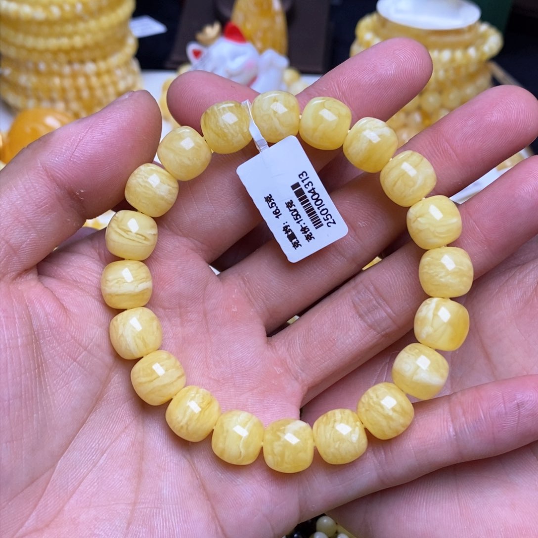 【闪购商品】蜜蜡裸石未镶嵌11+老型手串
