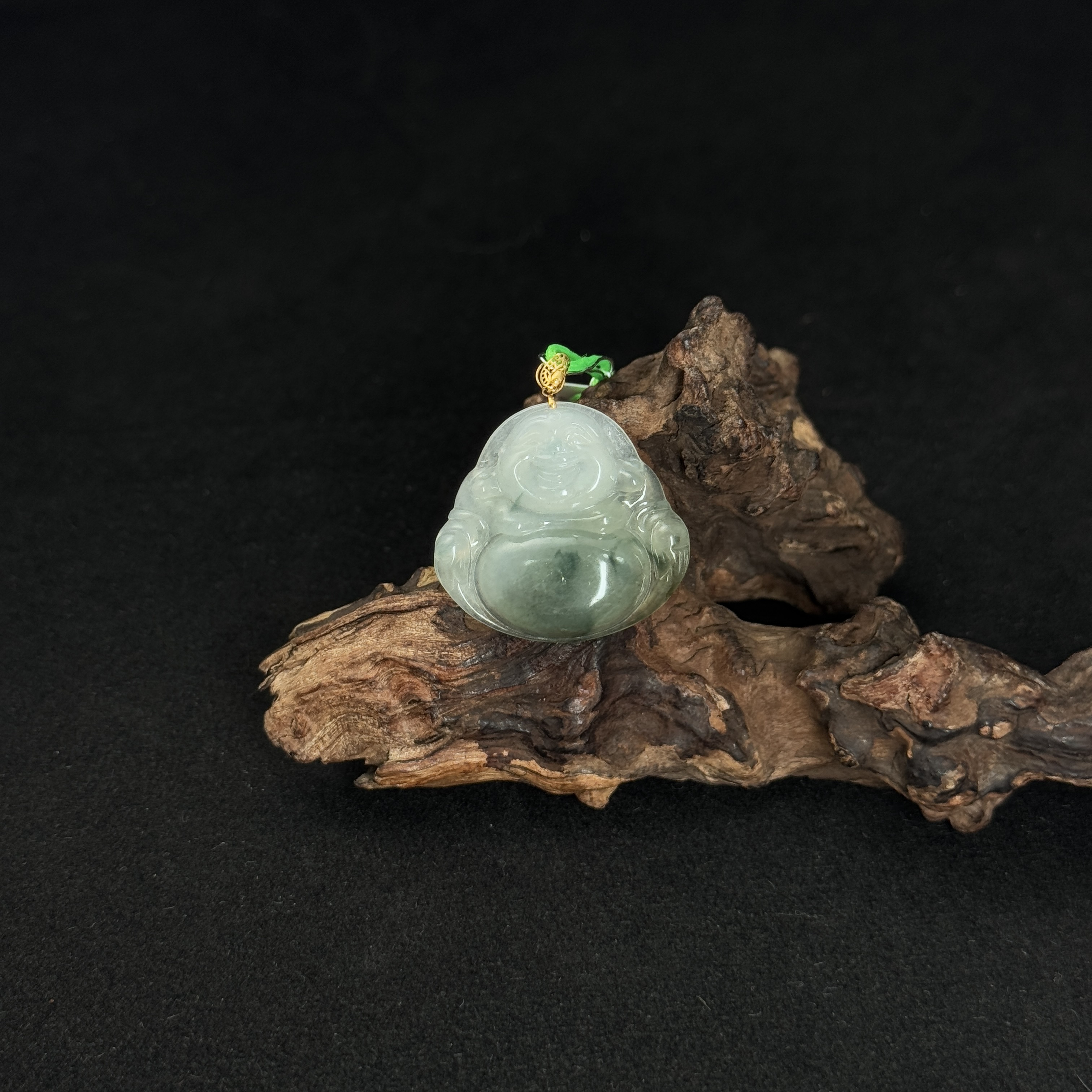 【诚翠拍品第一百二十七期午】翡翠145吊坠佛公LML101039金