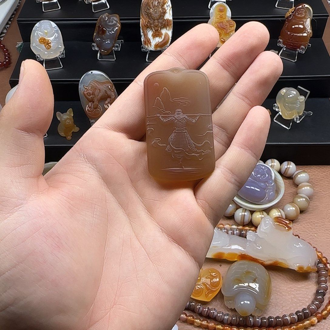 玛瑙/玉髓未镶嵌吊坠(不含链)