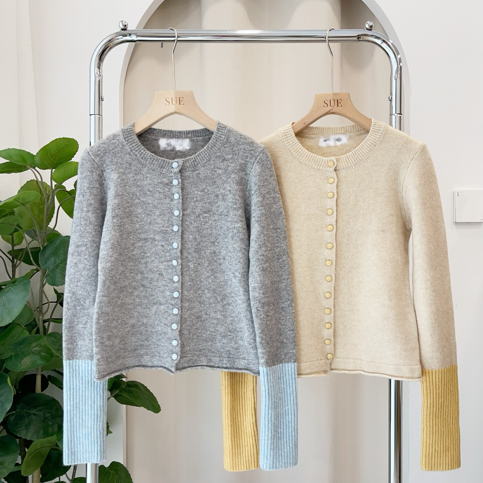 拼接长袖软软开衫泡菜国NO退NO换