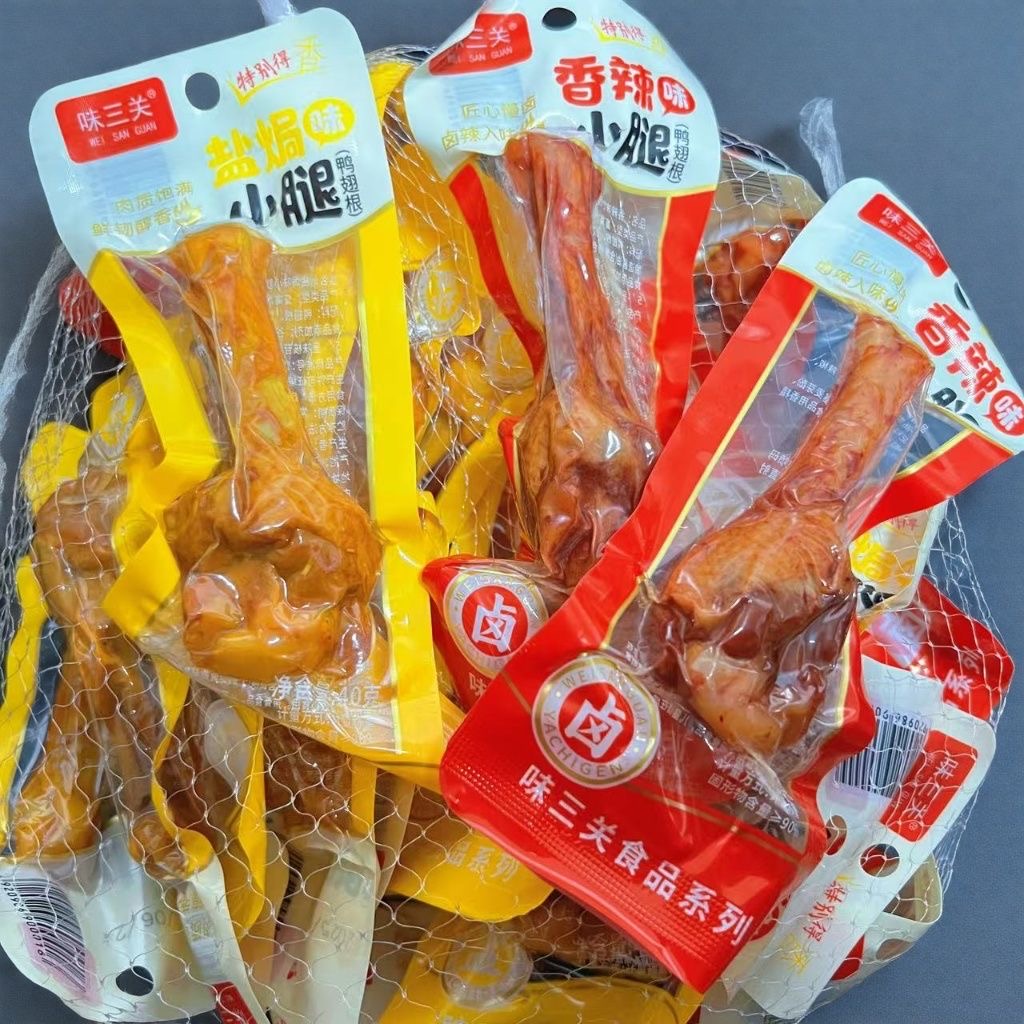香辣盐焗鸭腿鸭翅根独立休闲小零食（保质期到2026 年 6 月 22 日）