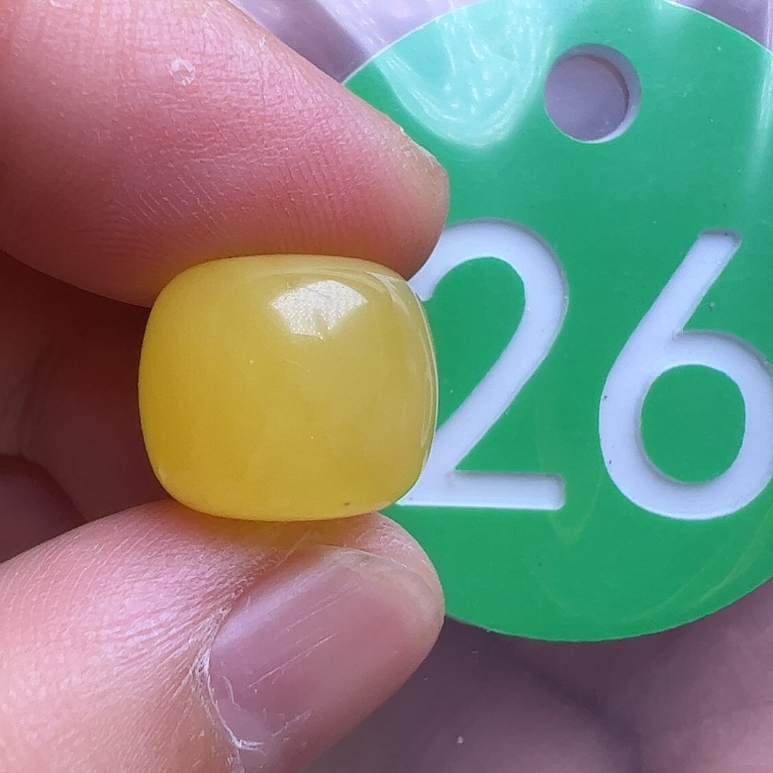 蜜蜡未镶嵌珠宝奇石12.8mm花粉