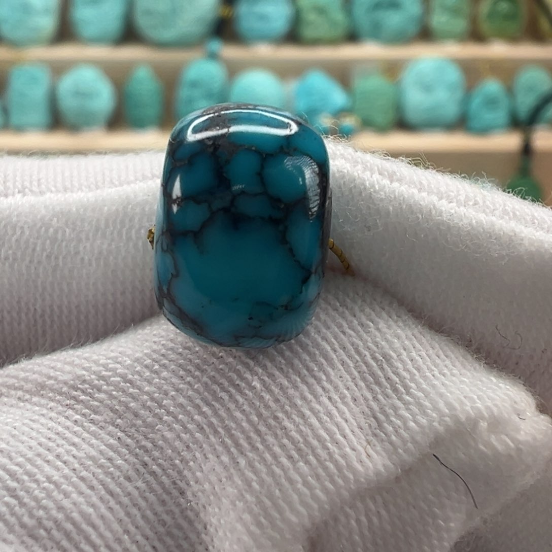 未镶嵌绿松石老型珠11.9x8mm