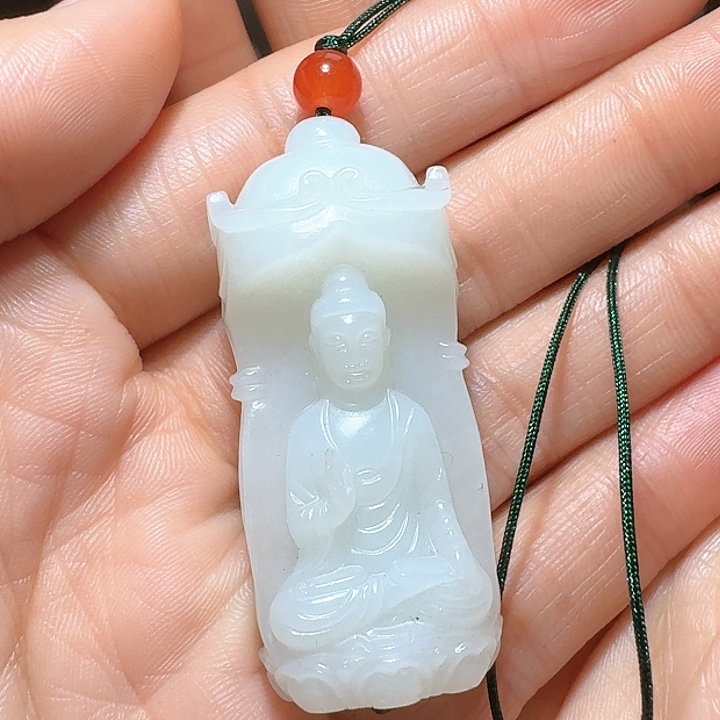 和田玉吊坠(不含链)未镶嵌平***生