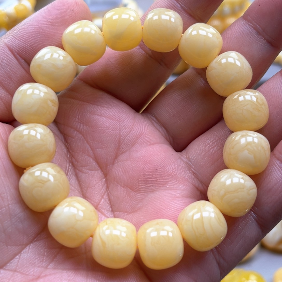 琥珀手链未镶嵌手串