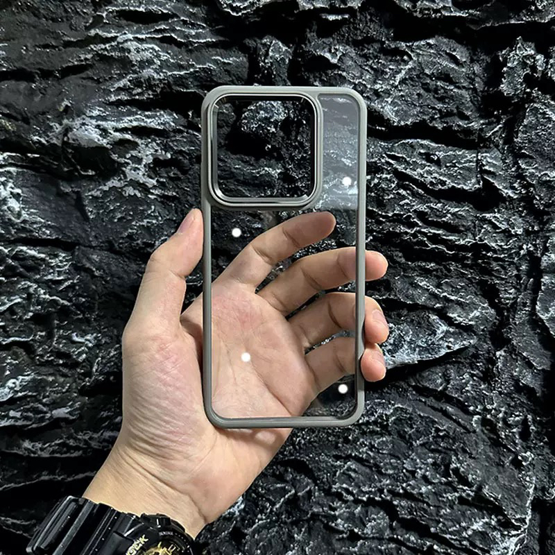 高级感透明防摔适用小米手机壳新款金属镜头全包防摔保护套