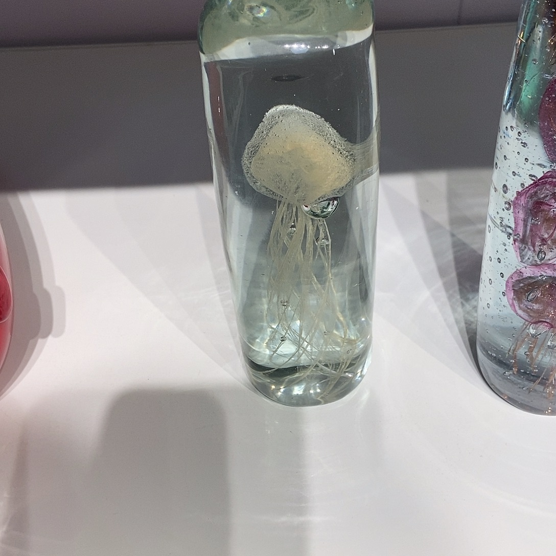 香***橙琉璃手工艺品微瑕