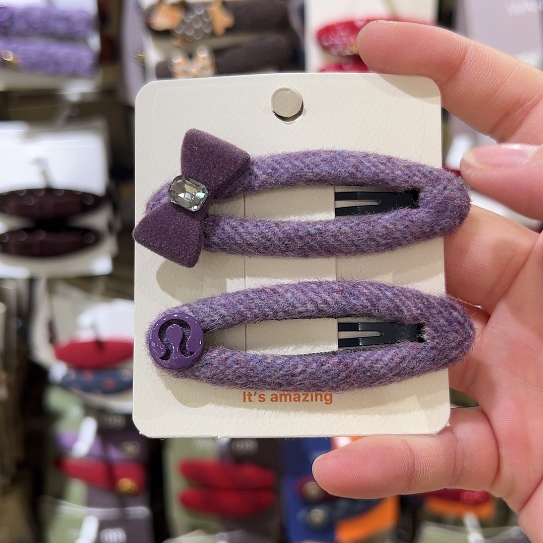 布艺非金属蝴蝶结AB拜拜夹