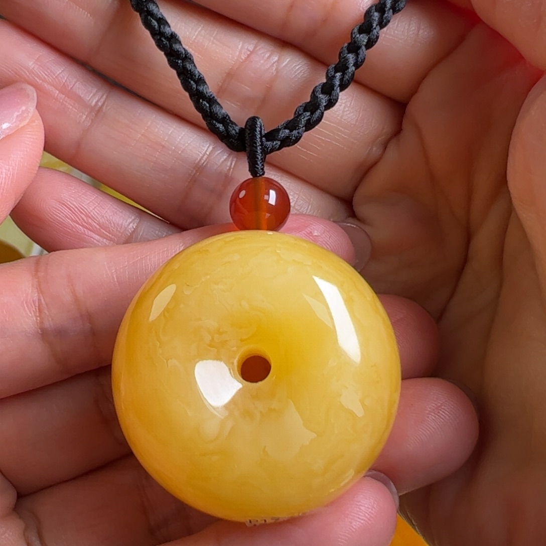 蜜蜡毛衣链未镶嵌无优化