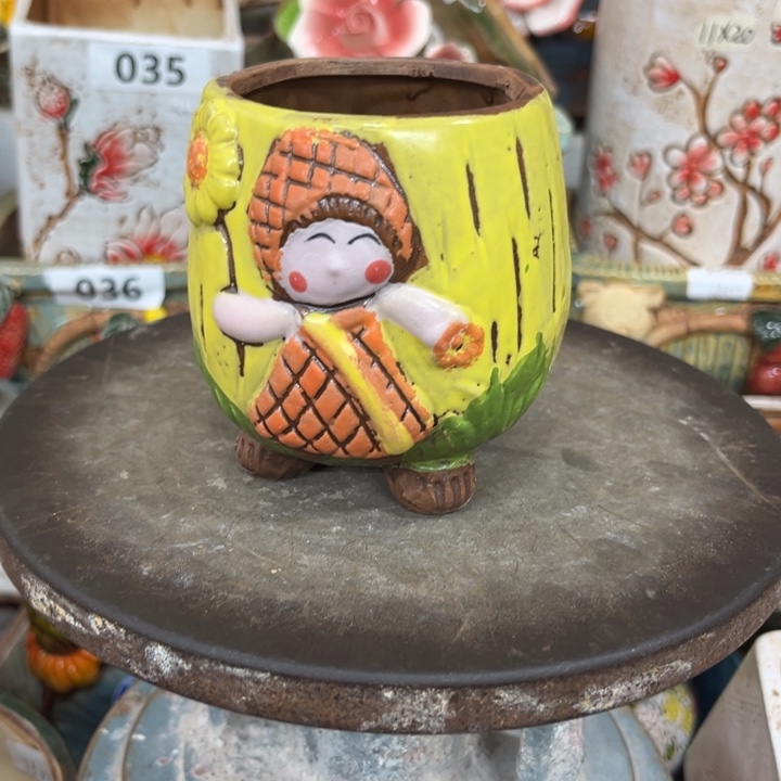 紫砂花盆粗陶材质多肉花盆