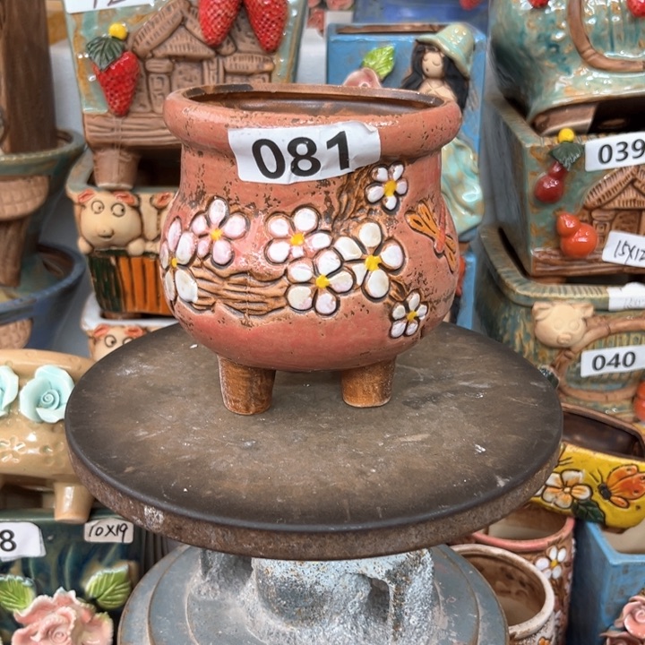 紫砂花盆粗陶材质多肉花盆