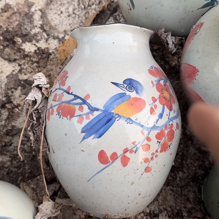 微瑕景德镇手工陶瓷花瓶