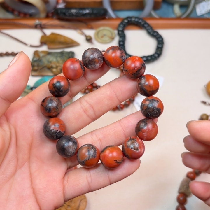 南红玛瑙未镶嵌手链