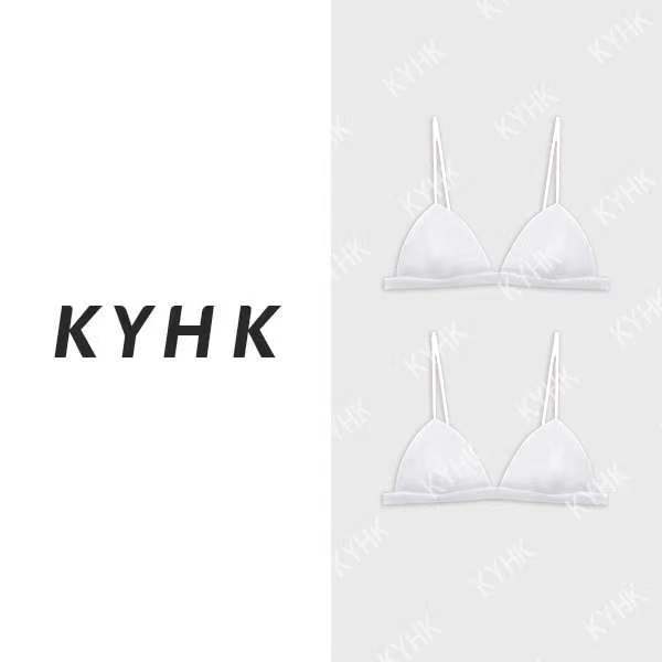 KYHK性感三角杯背心双白组合抹胸内衣吊带240476