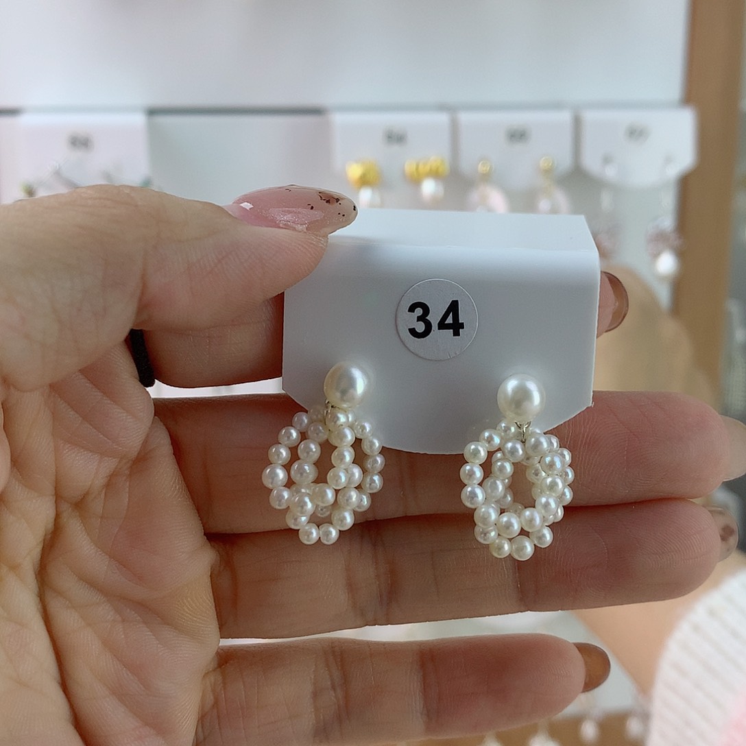 未镶嵌耳饰淡水珍珠