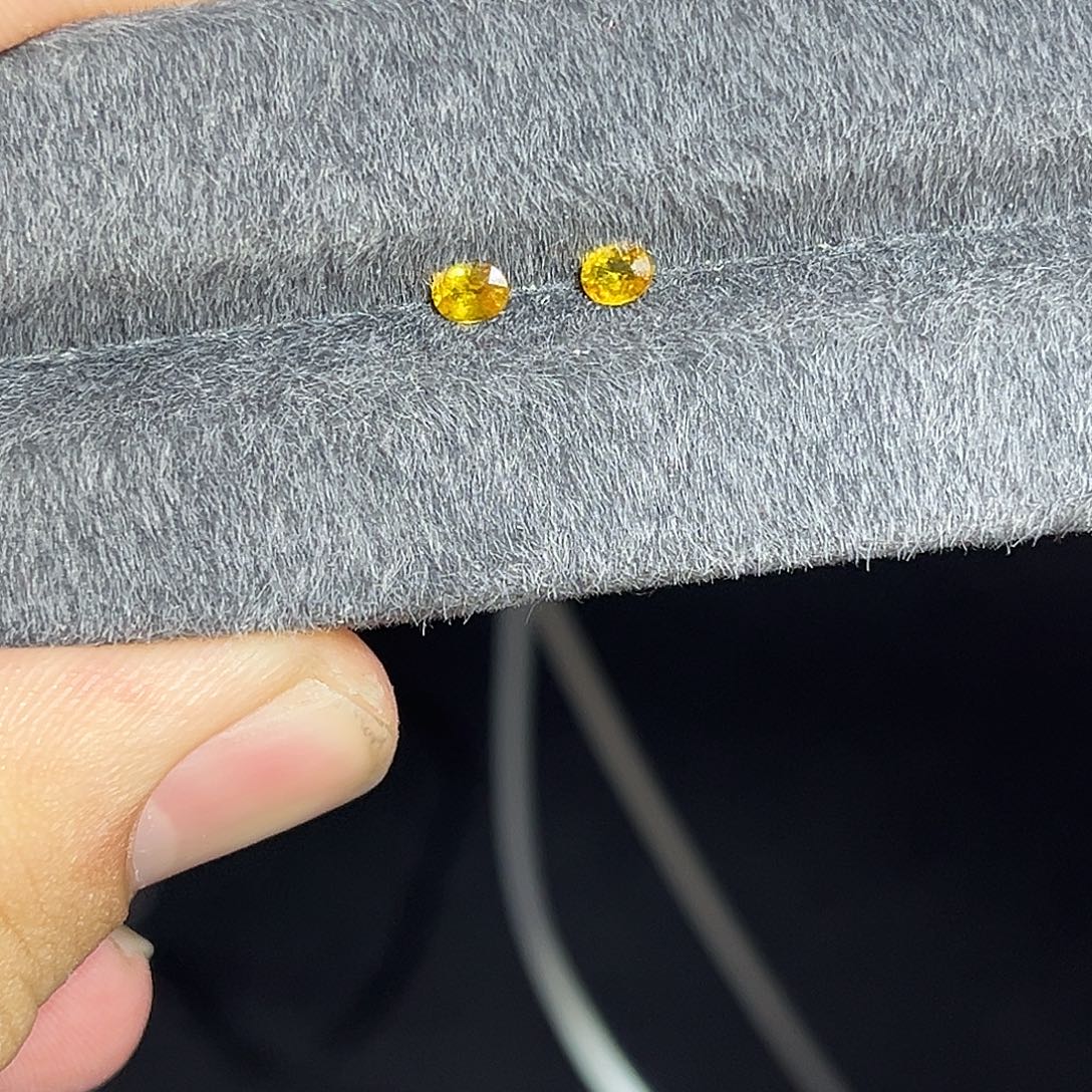 彩色蓝宝石裸石裸石金丝雀