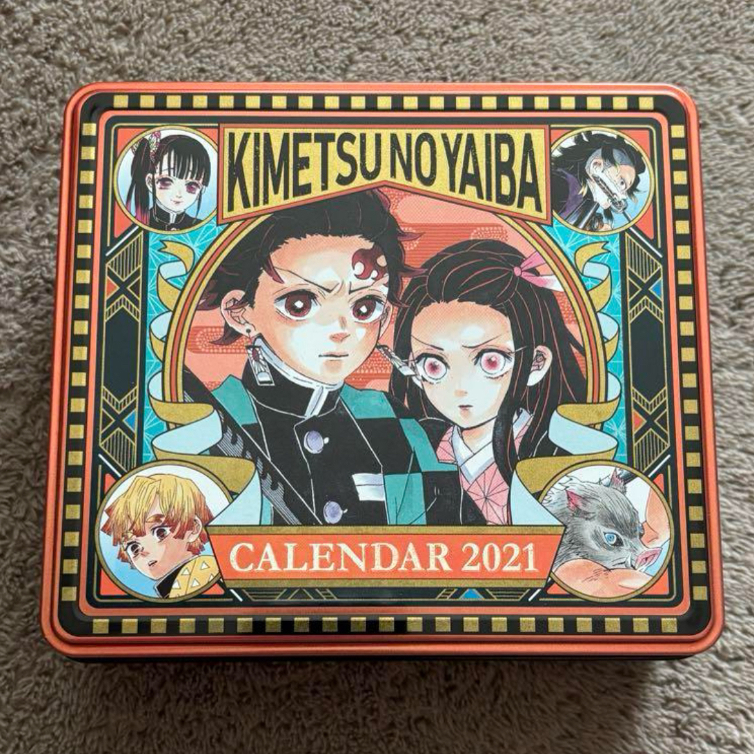 鬼灭之刃2021铁盒日历（抽5张）