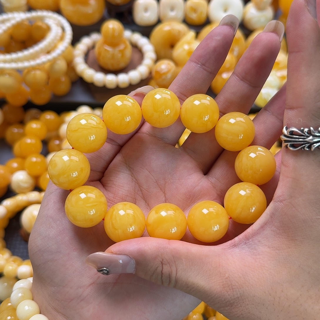 蜜蜡未镶嵌珠宝奇石同料20mm
