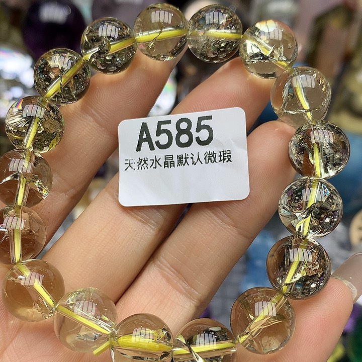 水晶手链12mm+未镶嵌水晶