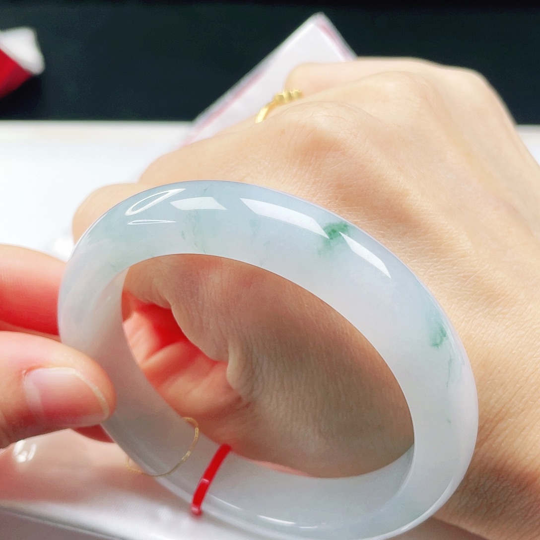 翡翠未镶嵌手镯57➕圈口