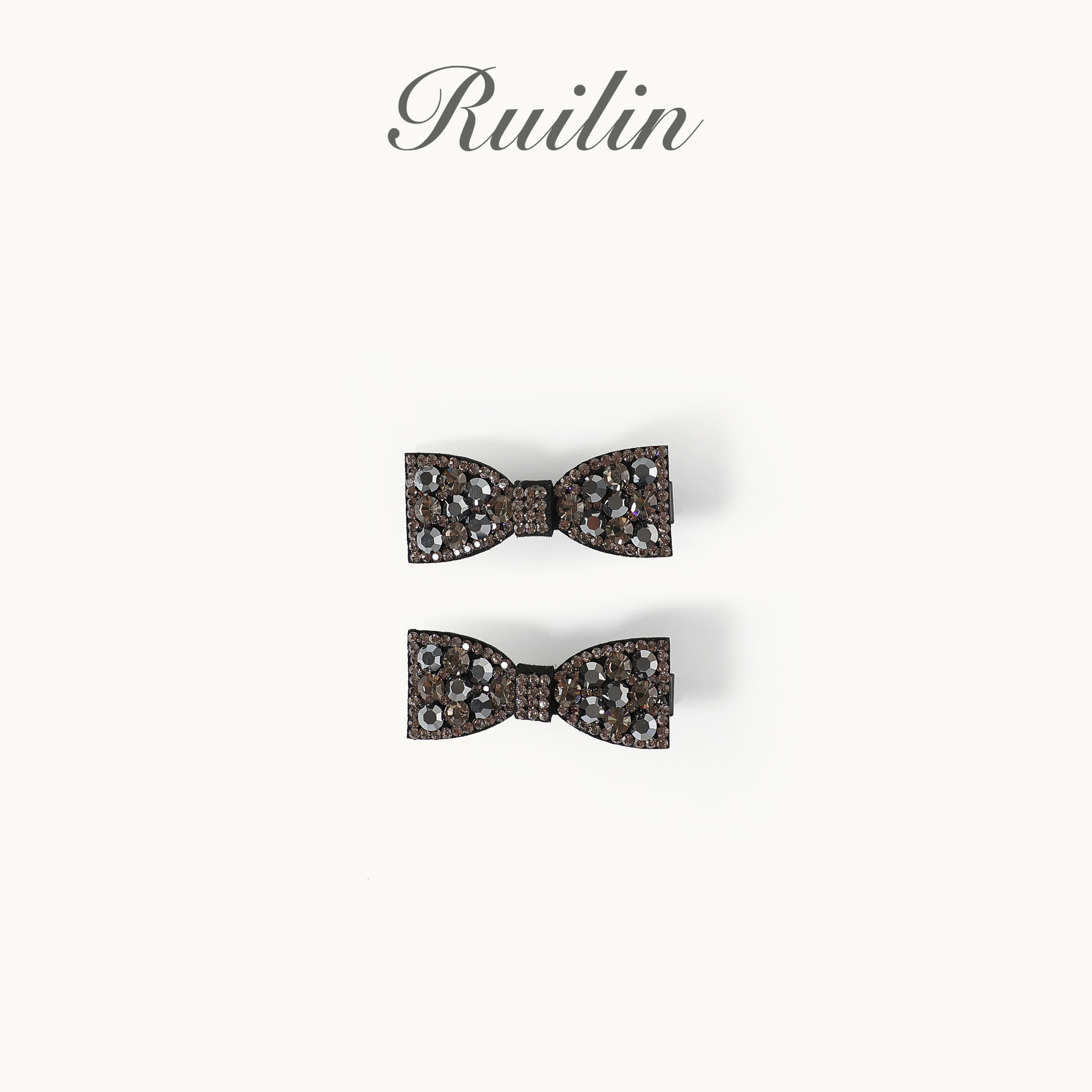 RUILIN【357】【蝴蝶满晶】发夹气质百搭满钻甜美高级感