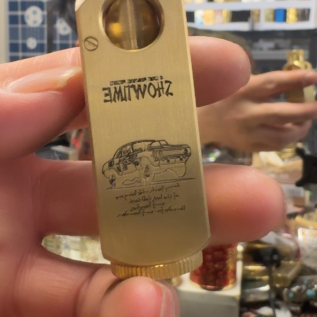 和平饭店黄铜煤油打火机