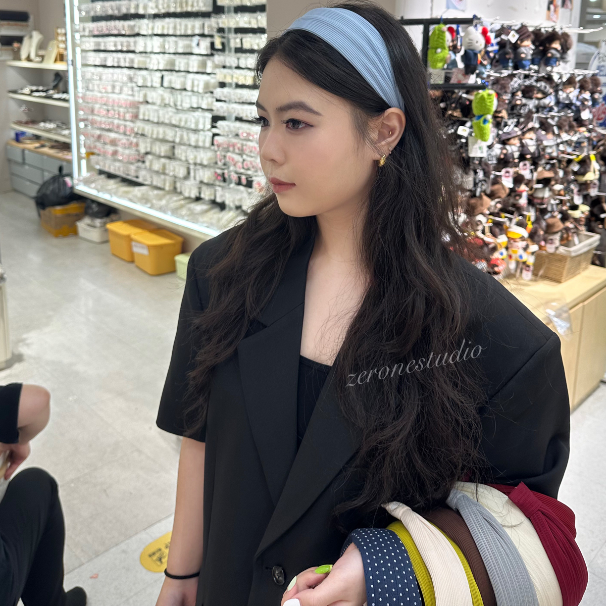 发箍百搭易梦玲发财宅女同款韩系秋冬条纹发箍休闲显脸小