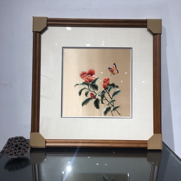 苏绣挂画之宋代画风花鸟适合中式新中式等家居装饰古典刺绣画