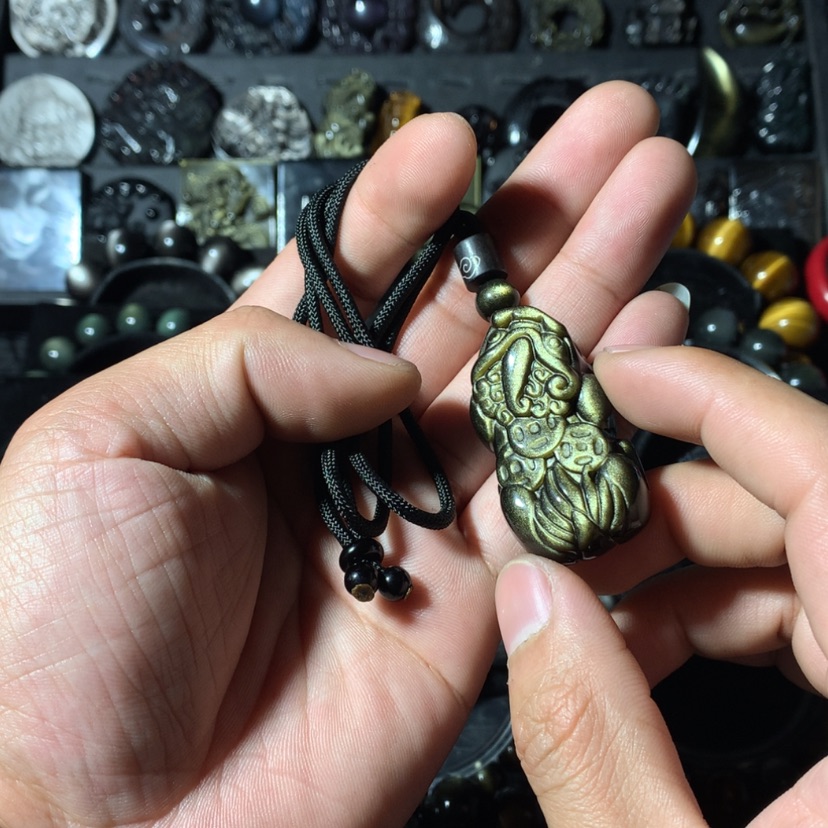 【闪购商品】黑曜岩珠宝奇石未镶嵌周*