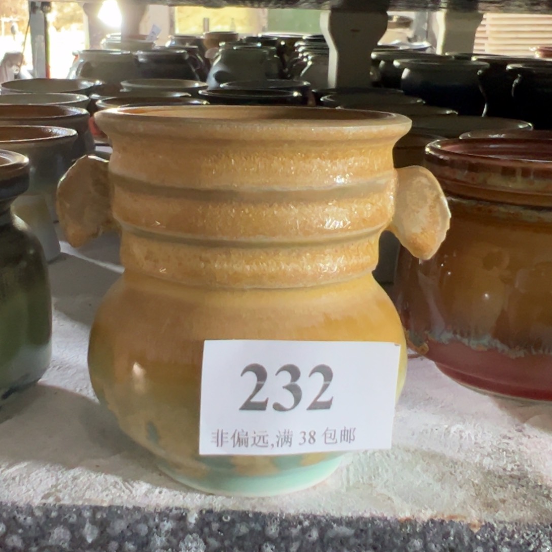 红陶景德镇手工花盆