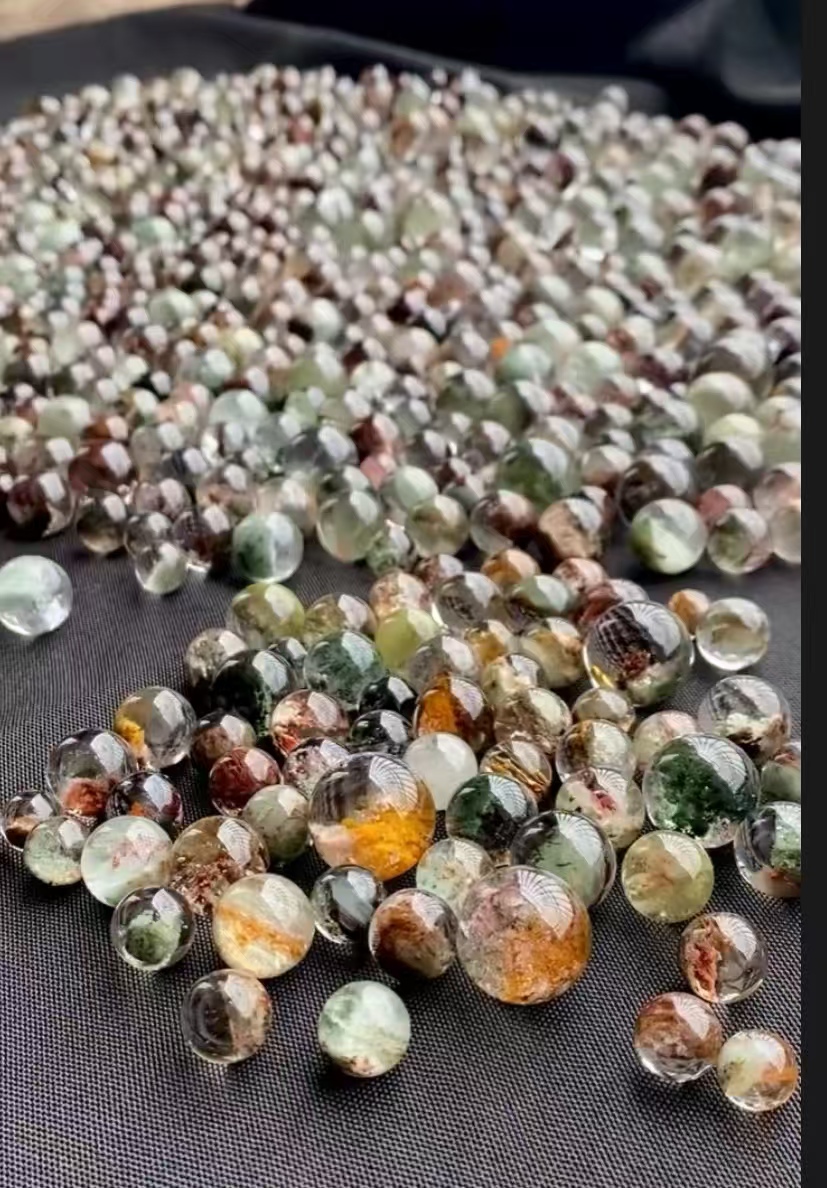 天然水晶超七极光散珠手串随机发放可打孔DIY