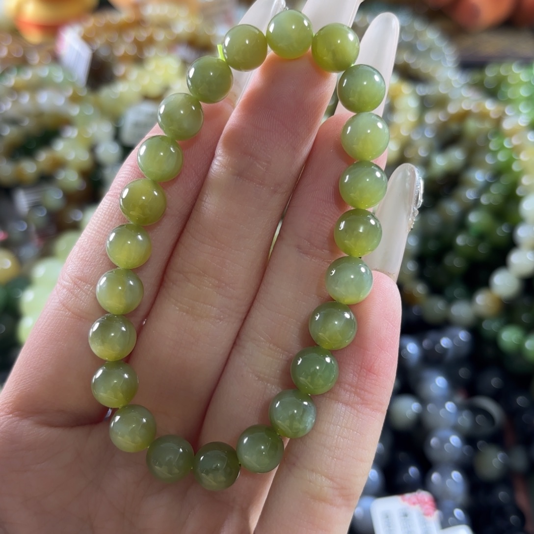 和田玉未镶嵌手链194