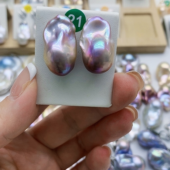 银S925镶嵌淡水珍珠耳饰快***鸟