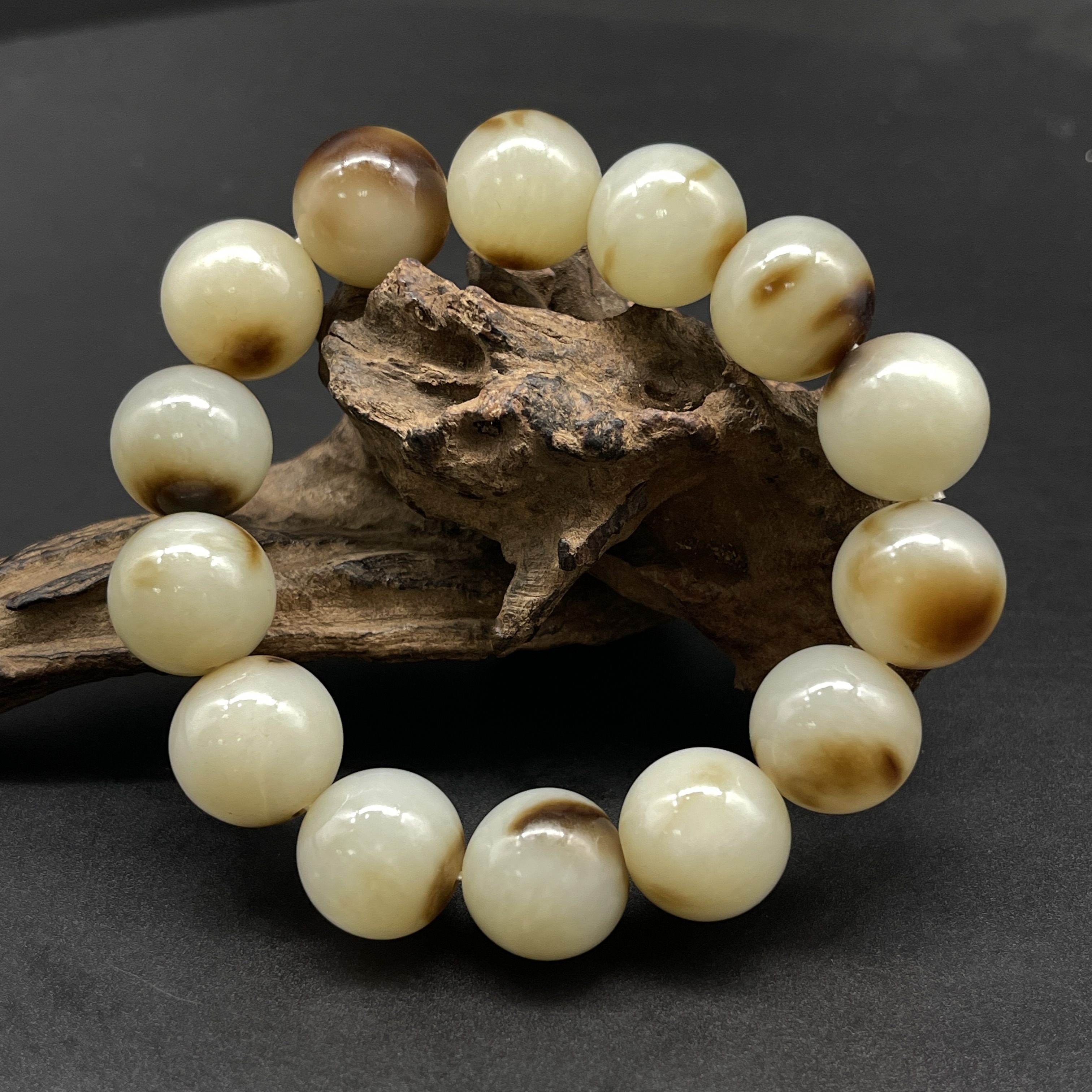 《清代》  和田玉手串  山东文物商店泰运 ZZXCEH608906