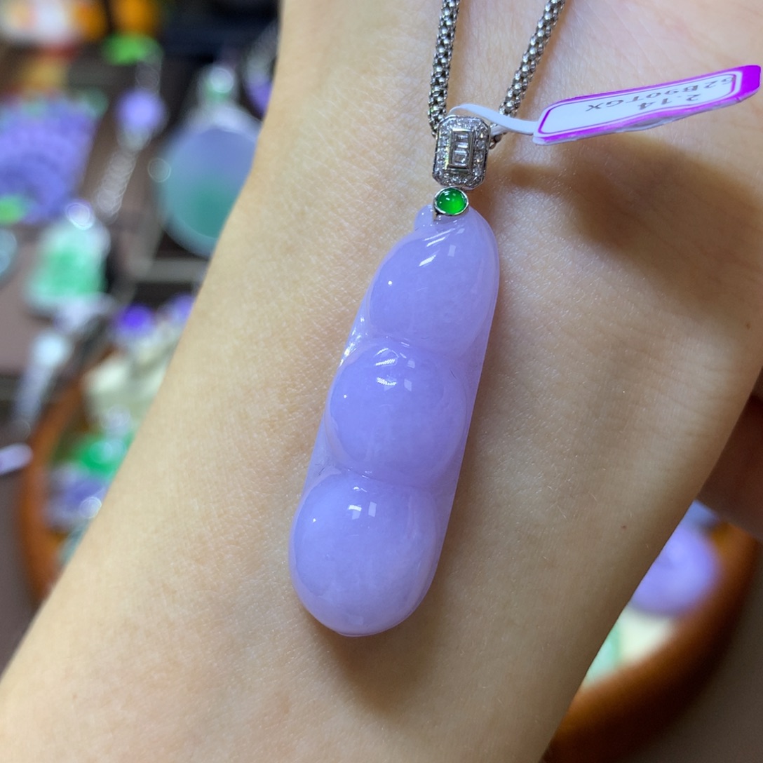 【闪购商品】翡翠颈饰18K金镶嵌翡翠