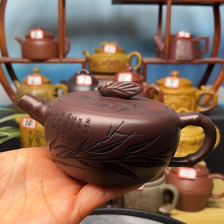 茶壶紫砂微瑕不带证书礼盒180cc