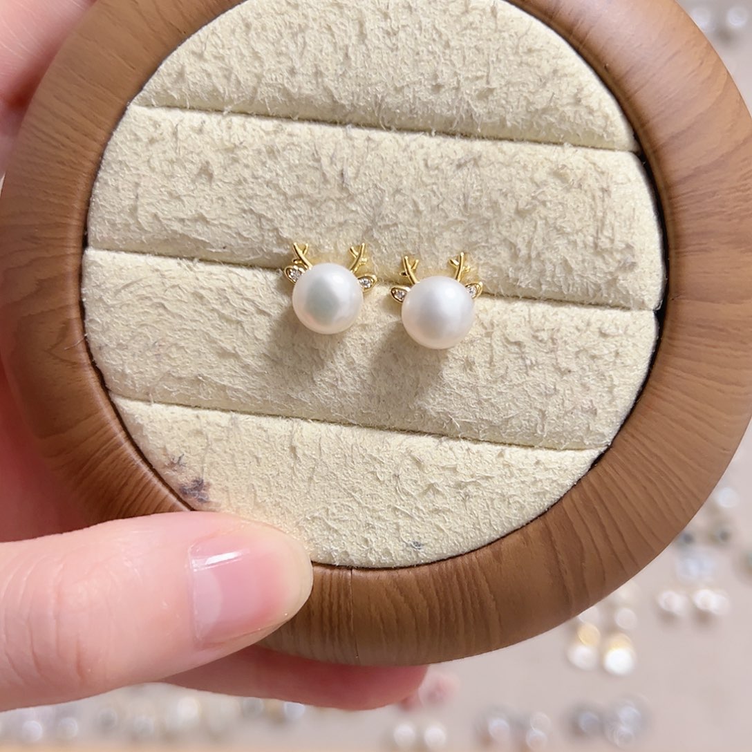 原创作品银S925镶嵌淡水珍珠