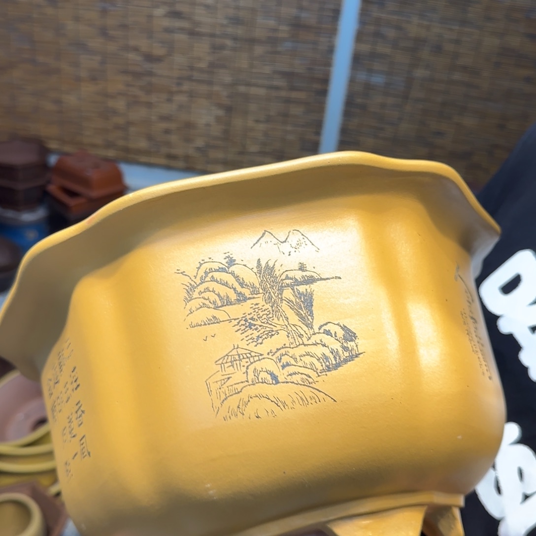 紫砂花盆口径27.15口径