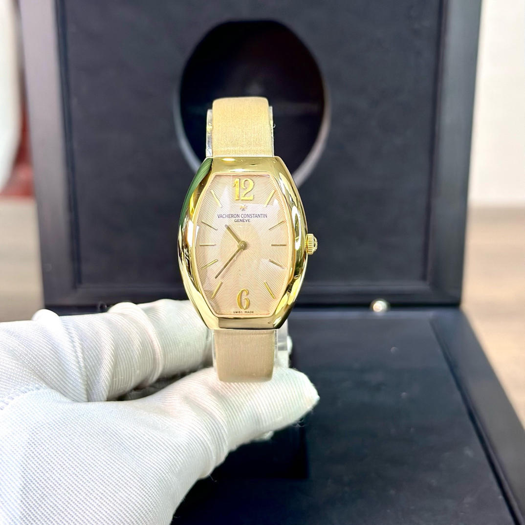 99新 Vacheron Constantin/江诗丹顿 25040玫金黄盘条刻绢带