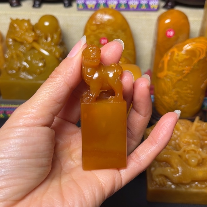 寿山石印石和**都题材：工艺品