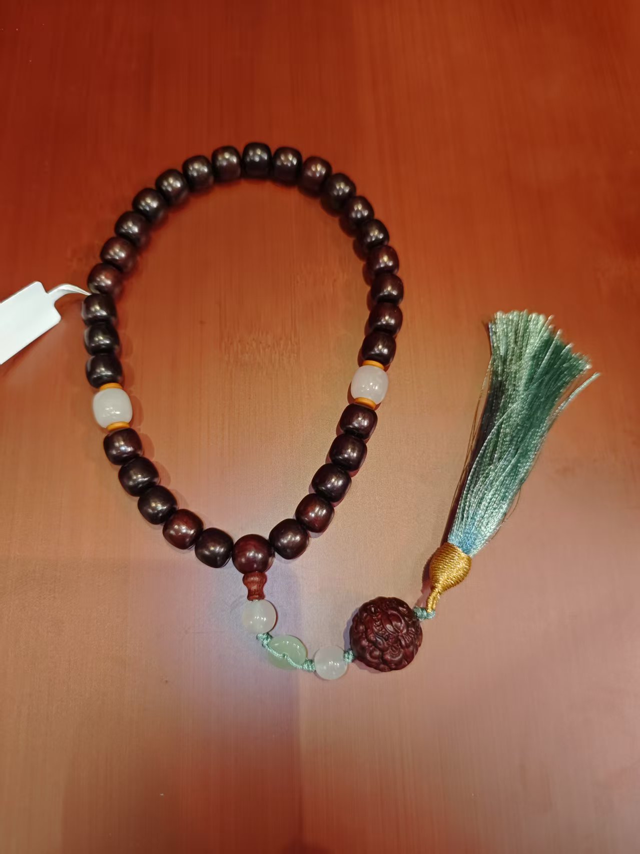 (中藏)小叶紫檀手持 14mm设计款-QY034