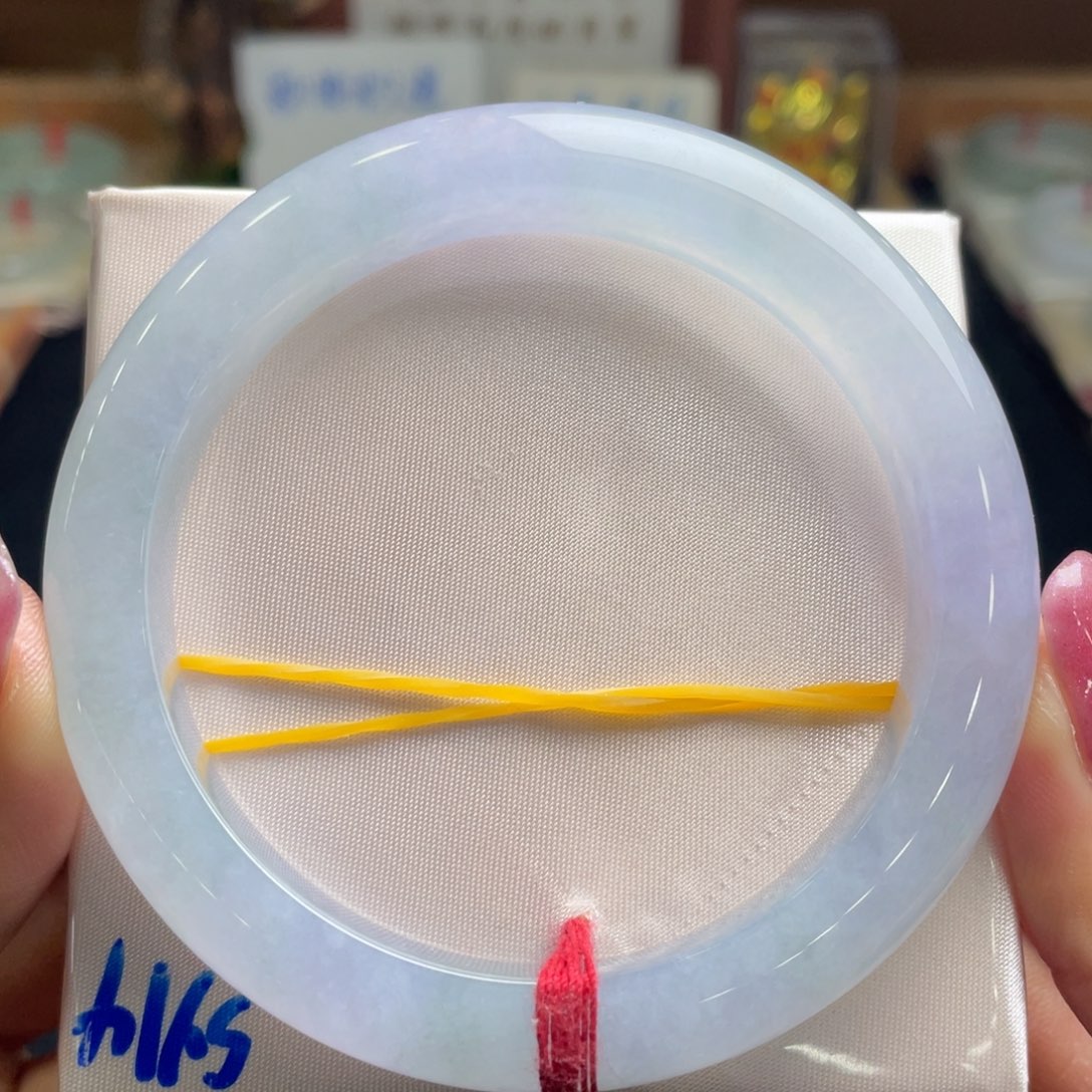 翡翠手镯未镶嵌59.4泥鳅背