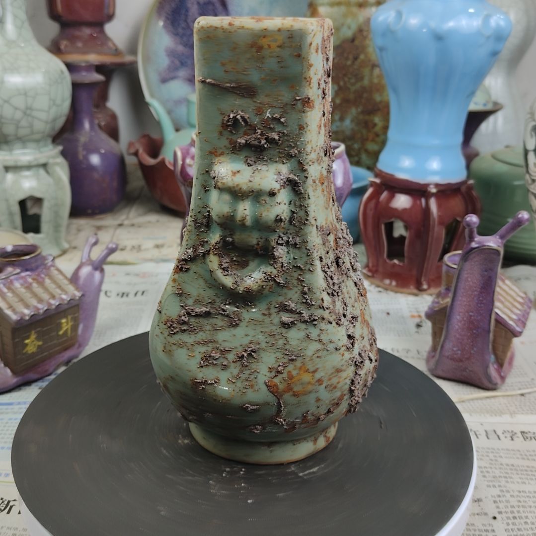 瓷片自选器型官窑生锈瓷