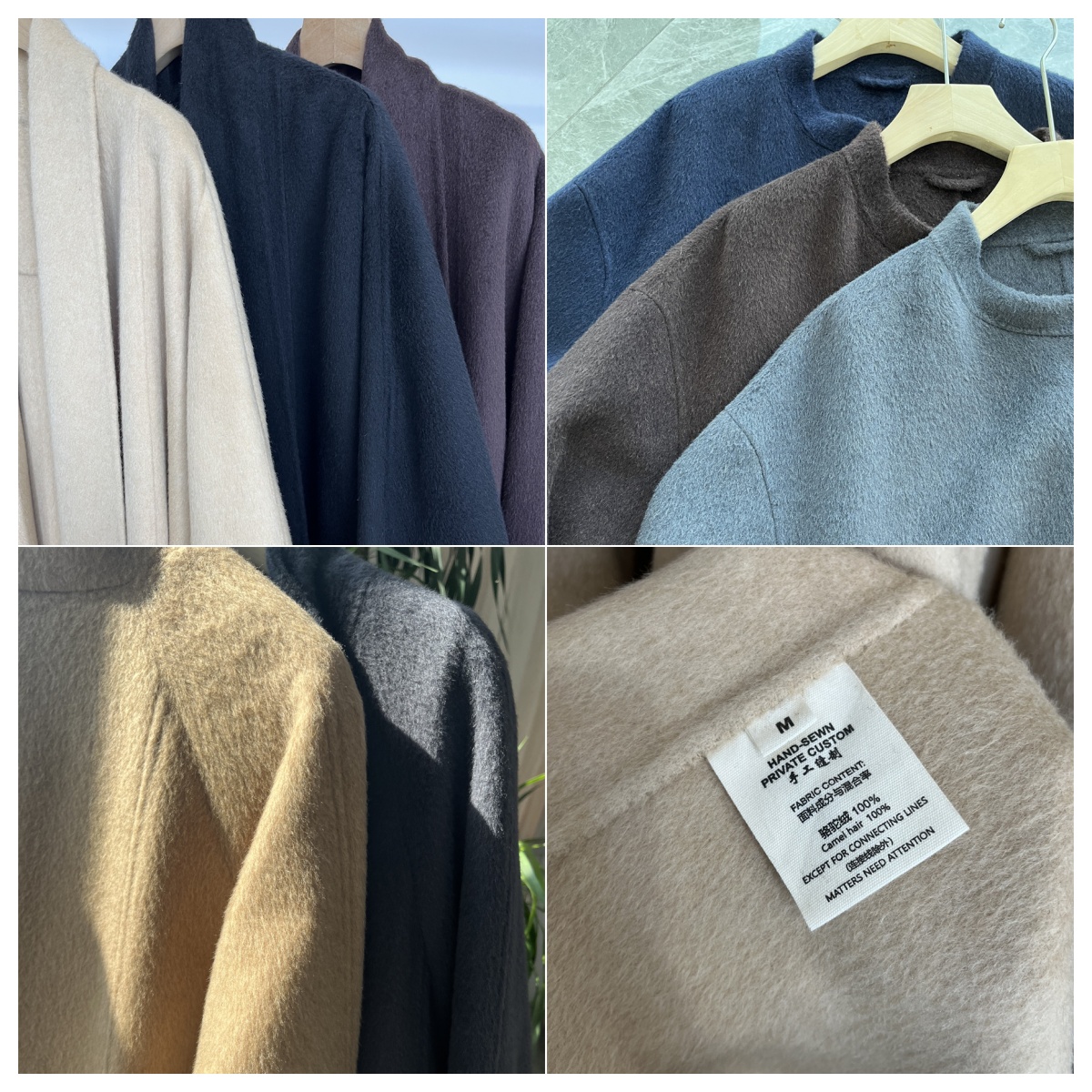 高货！错过请哭！100%骆驼绒 工厂直发 双面毛呢大衣